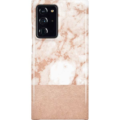 White Rose Gold Marble Galaxy Cases