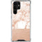 White Rose Gold Marble Galaxy S22 Ultra Clear Case