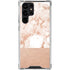 White Rose Gold Marble Galaxy S22 Ultra Clear Case