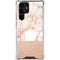 White Rose Gold Marble Galaxy S23 Ultra Clear Case