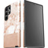 White Rose Gold Marble Galaxy S23 Ultra Pro Case