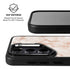 White Rose Gold Marble Galaxy S24 Plus Kickstand Case