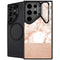 White Rose Gold Marble Galaxy S24 Ultra Kickstand Case