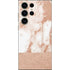 White Rose Gold Marble Galaxy S25 Ultra Skin