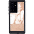 White Rose Gold Marble Galaxy S24 Ultra Waterproof Case