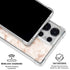 White Rose Gold Marble Galaxy S25 Ultra Clear Case