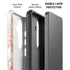 White Rose Gold Marble Galaxy S26 Impact Case