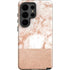 White Rose Gold Marble Galaxy S26 Ultra Impact Case