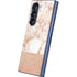 White Rose Gold Marble Galaxy Z Fold6 Skin