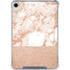 White Rose Gold Marble iPad 11th Gen (2025) Clear Case
