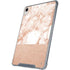 White Rose Gold Marble iPad 11th Gen (2025) Clear Case