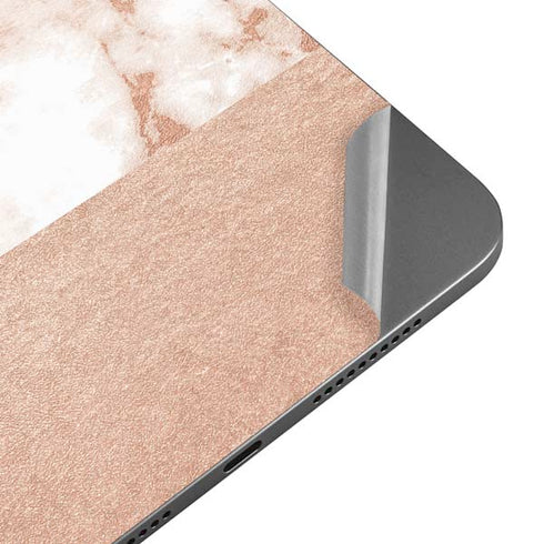 White Rose Gold Marble Apple iPad Mini Skin