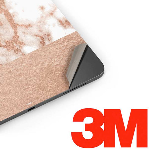 White Rose Gold Marble Apple iPad Pro Skin