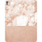 White Rose Gold Marble iPad Pro 13in M4 (2024) Skin