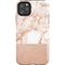 White Rose Gold Marble iPhone Cases