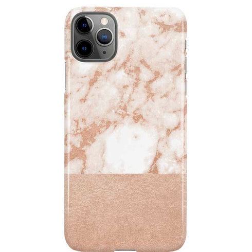 White Rose Gold Marble iPhone Cases