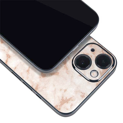 White Rose Gold Marble iPhone Skins
