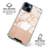 White Rose Gold Marble iPhone 15 Clear Case