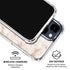 White Rose Gold Marble iPhone 15 Clear Case
