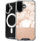 White Rose Gold Marble iPhone 16 MagSafe Case