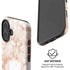 White Rose Gold Marble iPhone 16 Plus Magsafe Impact Case