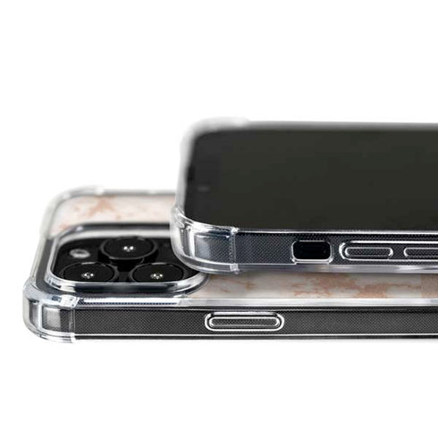 White Rose Gold Marble iPhone 16 Pro MagSafe Case