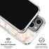 White Rose Gold Marble iPhone 16 Pro Max Clear Case