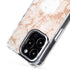 White Rose Gold Marble iPhone 16 Pro Max MagSafe Case