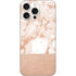White Rose Gold Marble iPhone 16 Pro Max Skin
