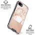 White Rose Gold Marble iPhone 16e Clear Case