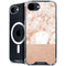 White Rose Gold Marble iPhone 16e MagSafe Case