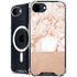 White Rose Gold Marble iPhone 16e MagSafe Case