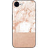 White Rose Gold Marble iPhone 16e Skin