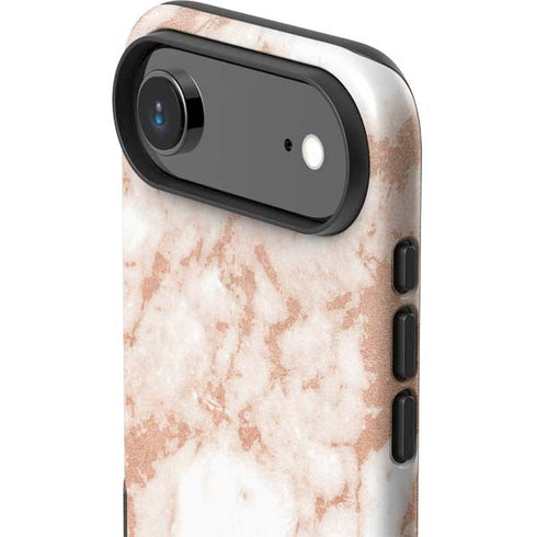 White Rose Gold Marble iPhone 17 Air Impact Case