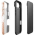 White Rose Gold Marble iPhone 17 Air Impact Case