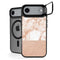 White Rose Gold Marble iPhone 17 Air Kickstand Case