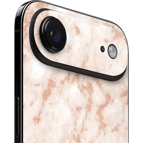 White Rose Gold Marble iPhone 17 Air Skin