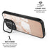 White Rose Gold Marble iPhone 17 Kickstand Case