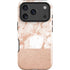 White Rose Gold Marble iPhone 17 Pro Impact Case
