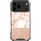 White Rose Gold Marble iPhone 17 Pro Max Clear Case