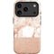White Rose Gold Marble iPhone 17 Pro Max Magsafe Impact Case