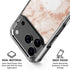 White Rose Gold Marble iPhone 18 Pro Clear Case