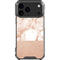 White Rose Gold Marble iPhone 18 Pro Max Clear Case