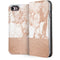 White Rose Gold Marble iPhone 7 Folio Case