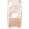 White Rose Gold Marble iPhone XS Clear Case