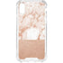 White Rose Gold Marble iPhone XS Clear Case