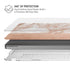 White Rose Gold Marble MacBook Pro 14in (2021-24) Case plus Skin