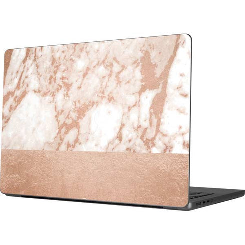 White Rose Gold Marble Apple MacBook Pro 14-inch Skin