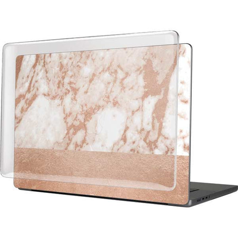White Rose Gold Marble MacBook Cases