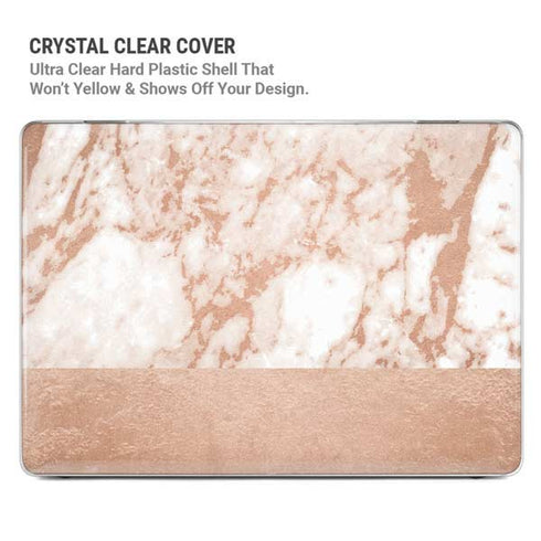 White Rose Gold Marble MacBook Cases